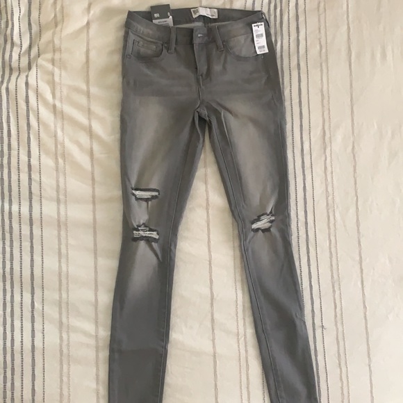 RSQ Ibiza Skinny Ripped Jeans in Light Grey - Size 0 - Picture 2 of 3